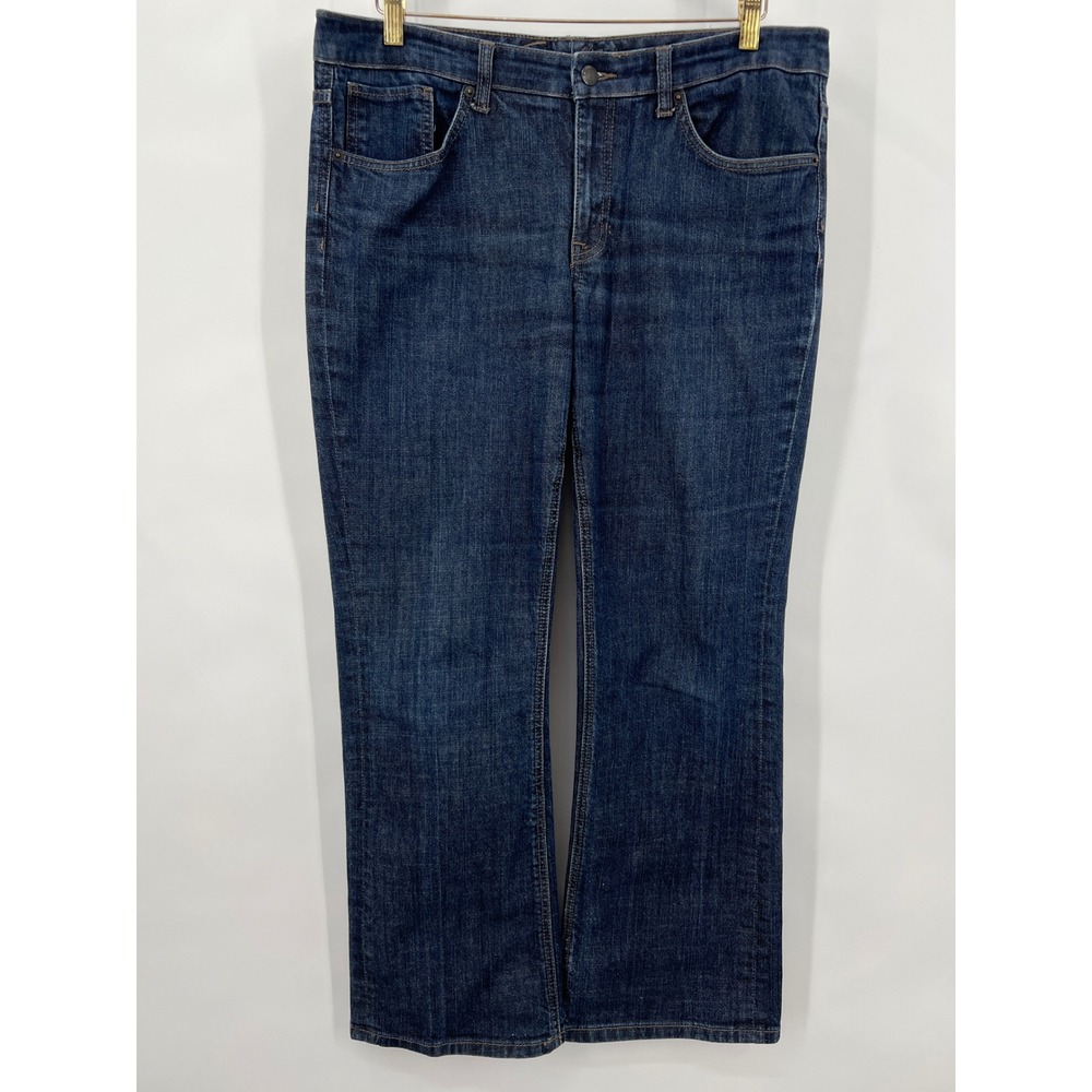 Tommy Hilfiger Womens Boyfriend Jeans Dark Wash Blue Denim Size 12S Stretch